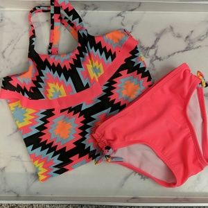 aztec print tankini